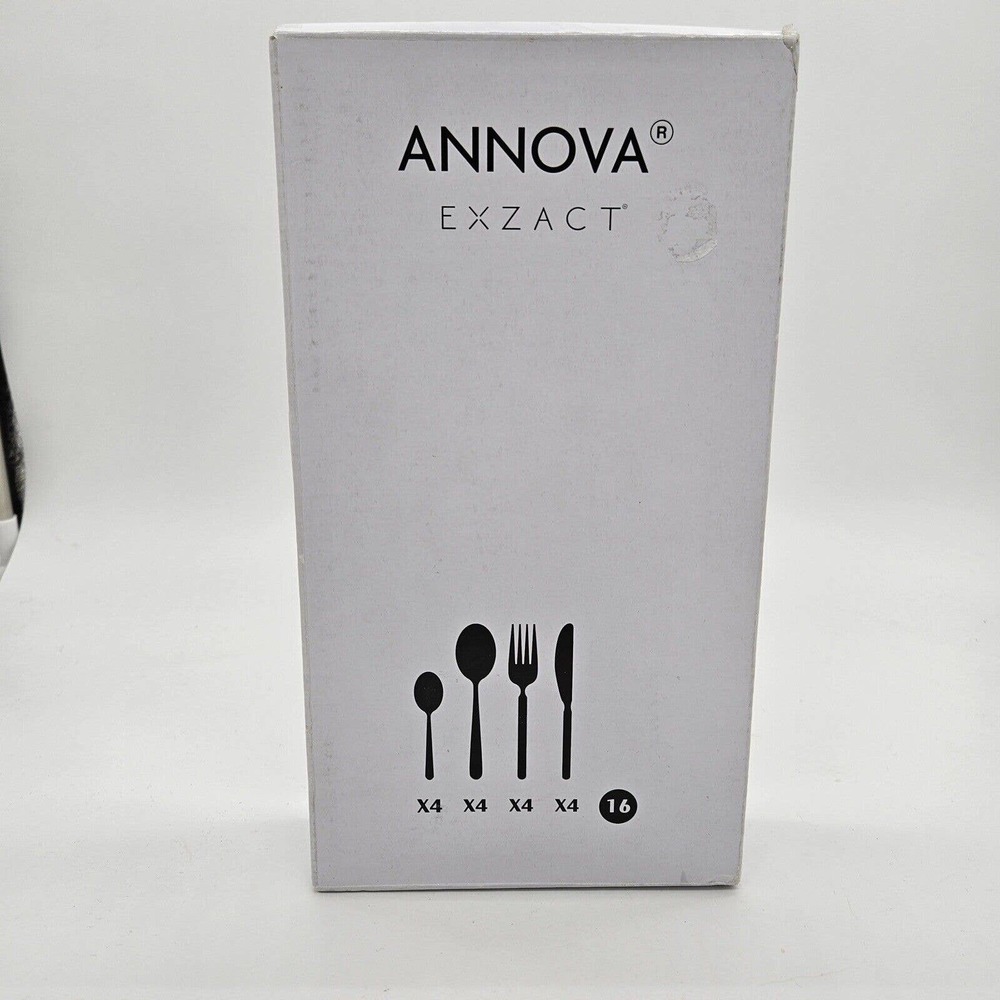 Annova Exzact 16PCS Flatware Set WF232- Stainless Steel Silverware Dorm room